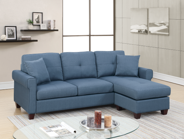 Kacek Modern Sectional Sofa | Petrol - - sofa