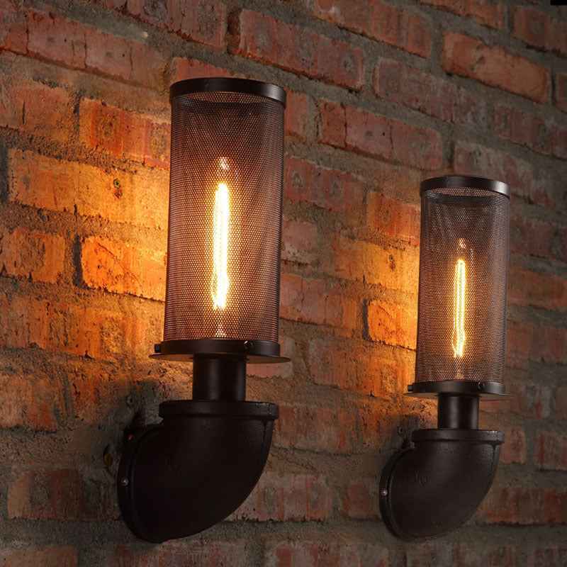 Mentey American Wall Light - Black - black flush-mount Wall Light