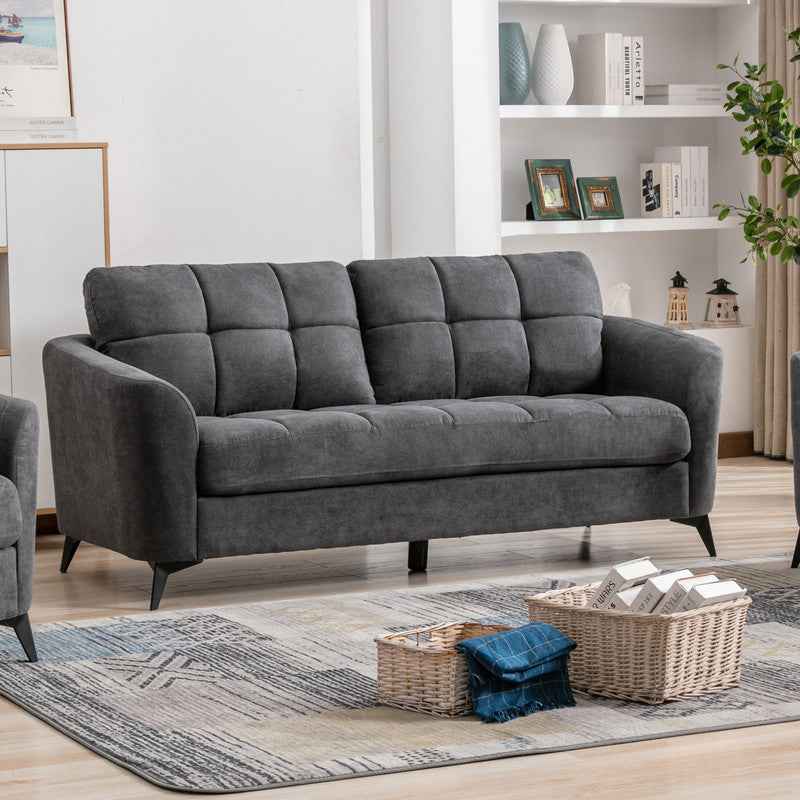Callie 79" 3-Seater Sofa | Dark Grey - - sofa