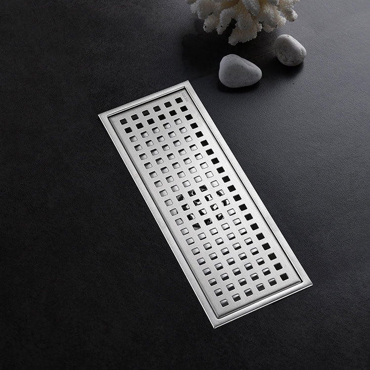 Shower High-Rise Floor Drain - - Drainer floor mount silver
