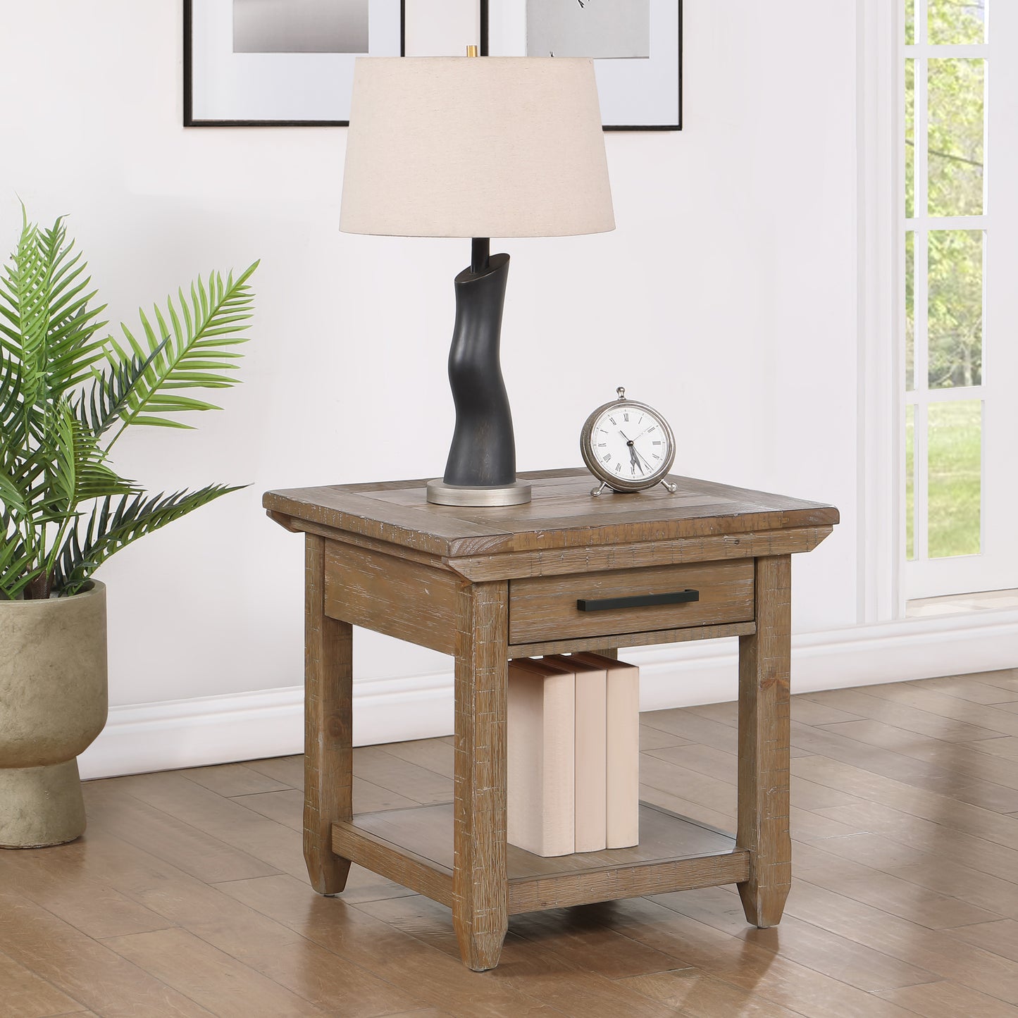 Olitte Rustic Side Table | Brown - Default - tables