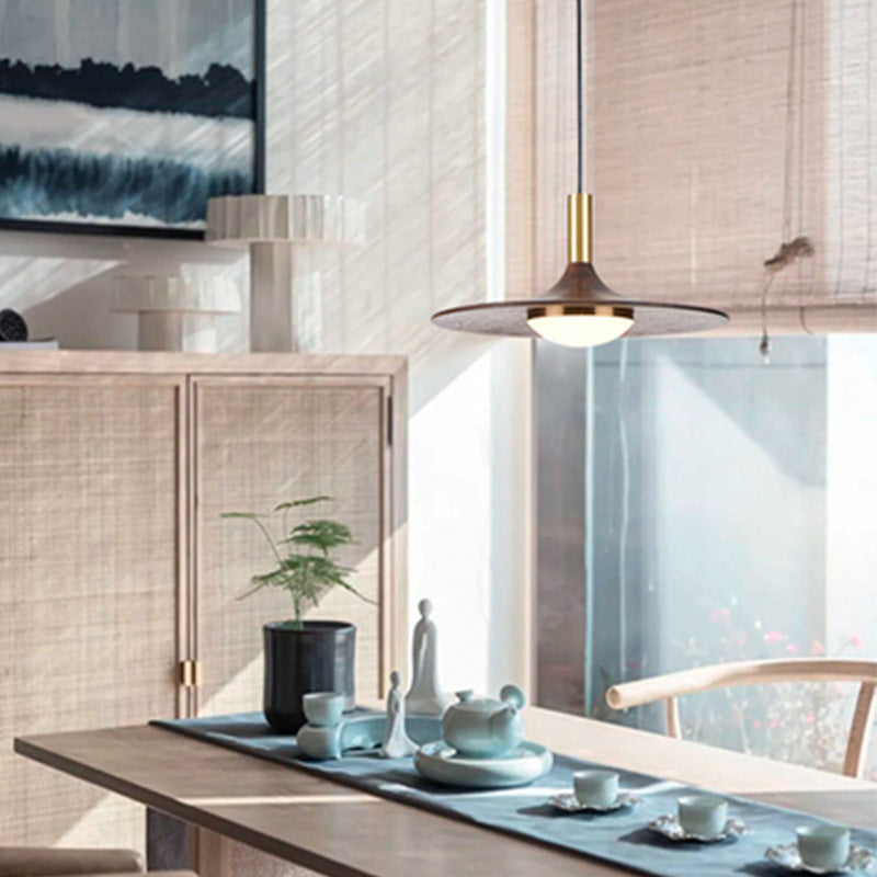 Uqoli Pendant Light Fixture - - brown Pendant Wood