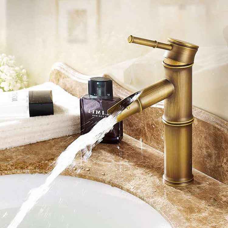 Avezza Waterfall Bathroom Faucet - Bronze - bronze vintage waterfall