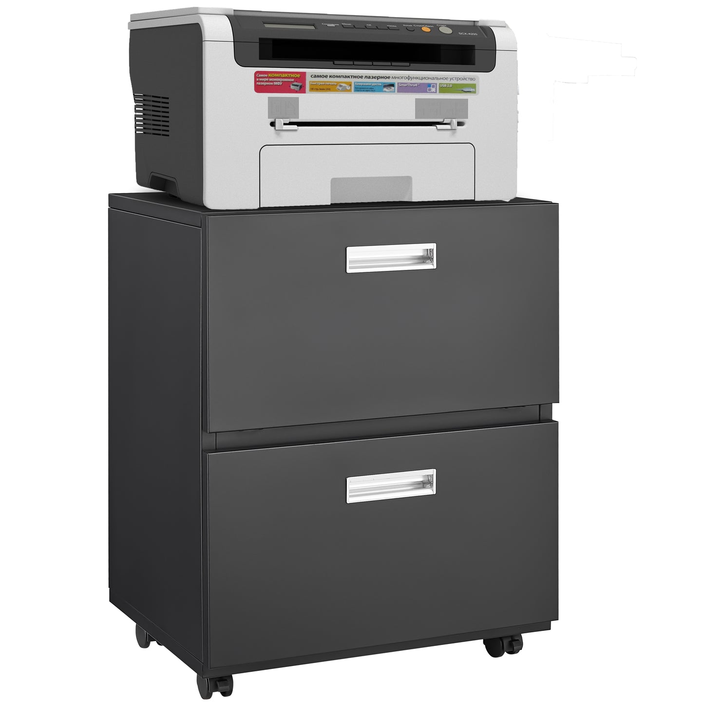 Rixil Office Metal Cabinet | Black - - black cabinet drawers metal