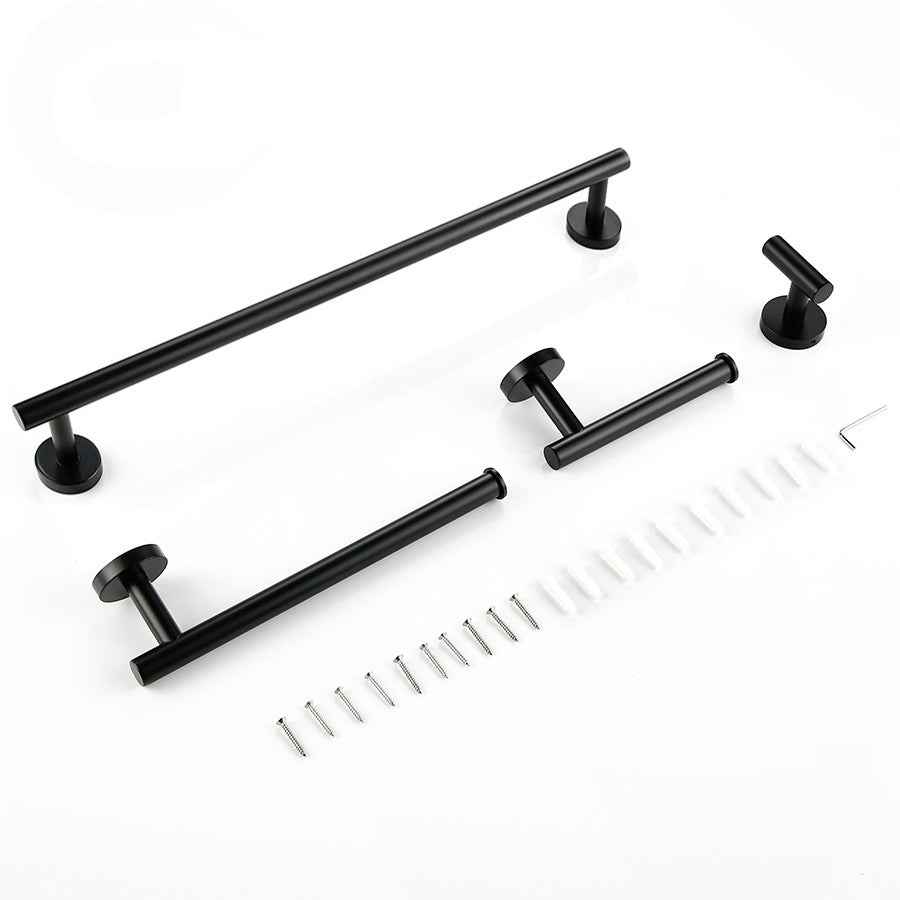 Elegant Pendant Shelf Suit - Black - black gold Rack Rail Shelf silver Stainless Steel