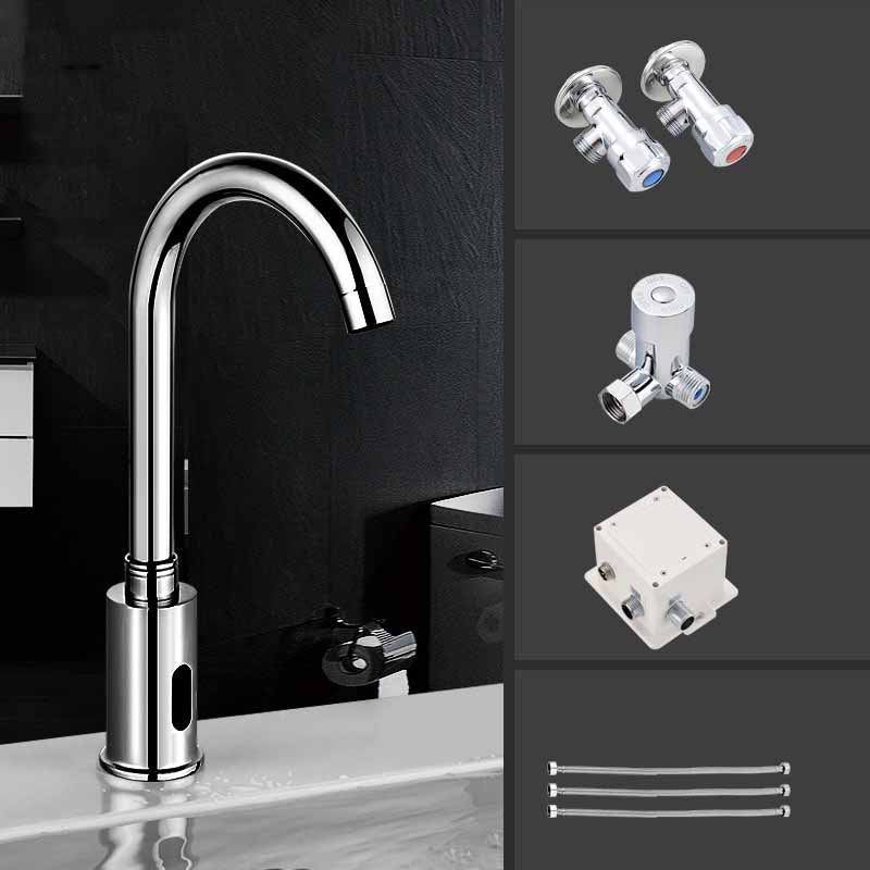 Ittique Touchless Kitchen Faucet - Silver - chrome silver sensor sensor faucet silver touchless