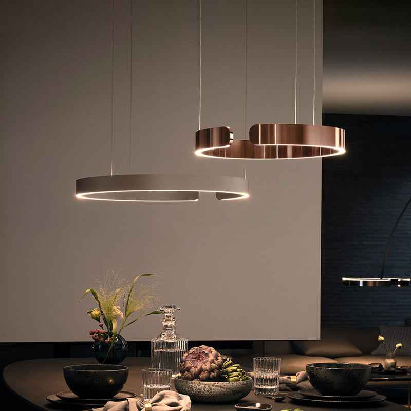 Nuhance Pendant Light Fixture - Rose Gold 40cm - black Chandelier rose gold