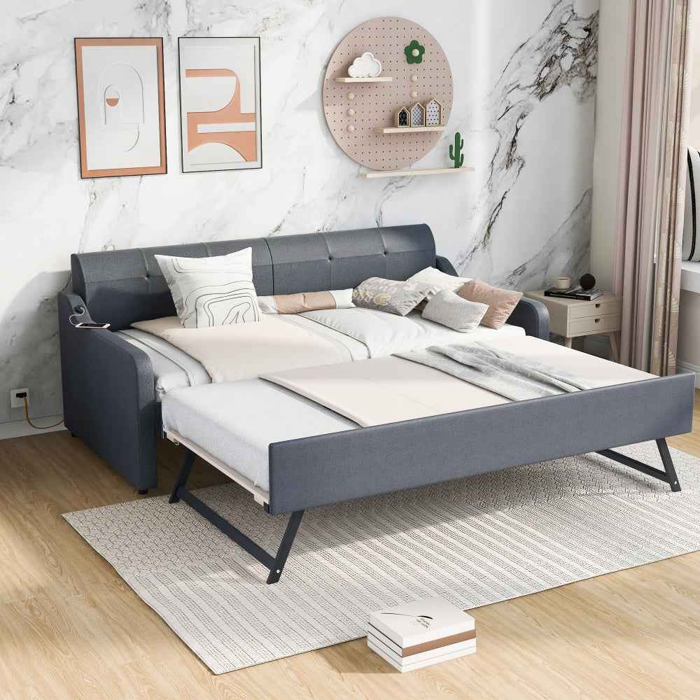 Borthaz Twin Size Daybed | Gray - Default - beds