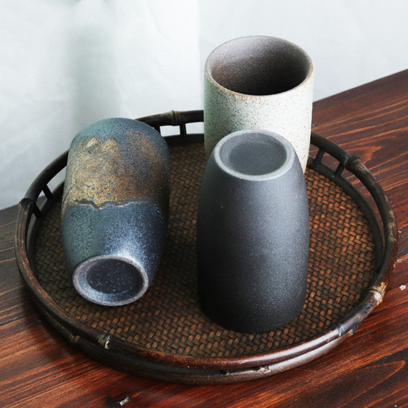 Japanese Style Retro Stoneware Cup - - ceramic cups stoneware