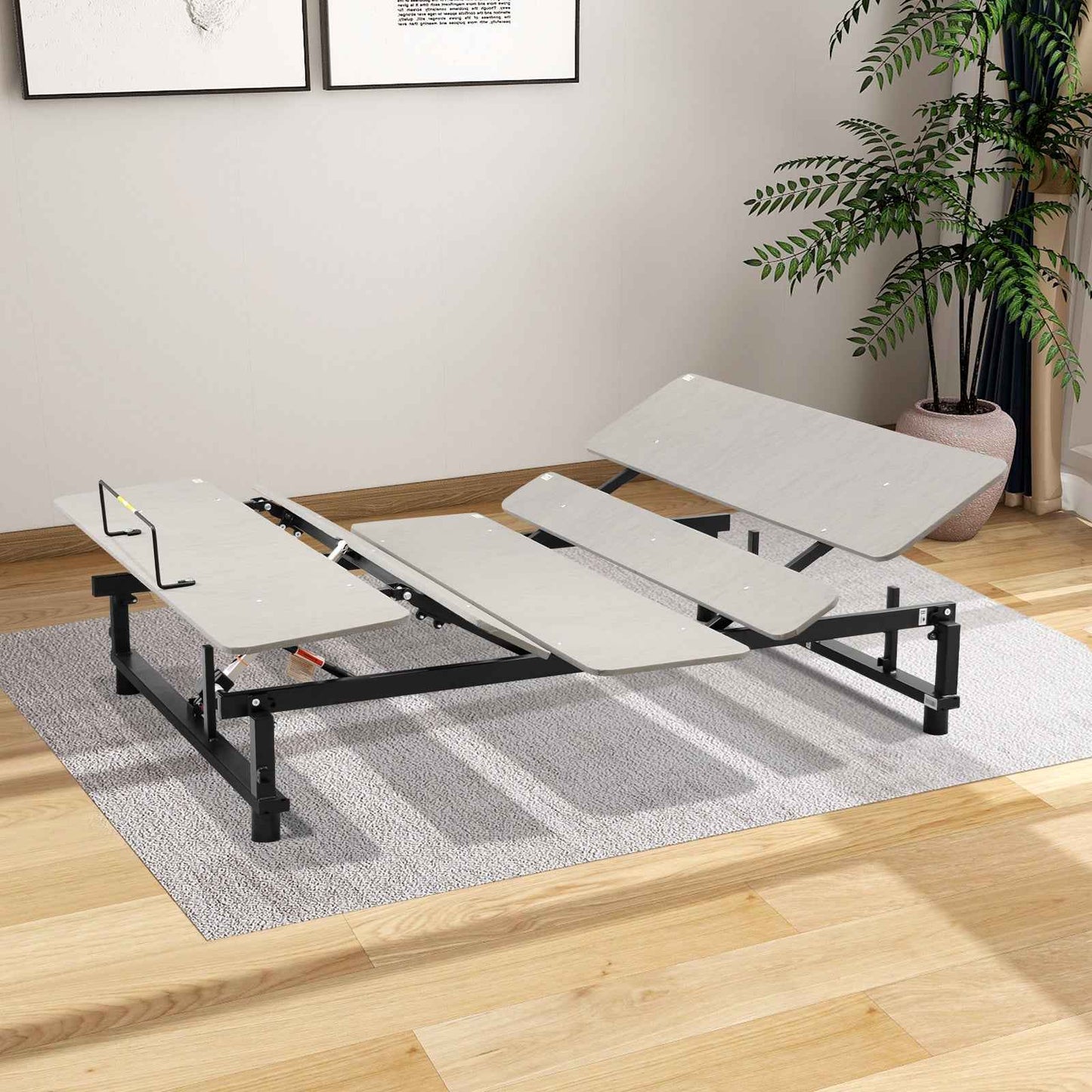 Brimerd Electric Queen Size Adjustable Bed Base | Grey - Default - beds