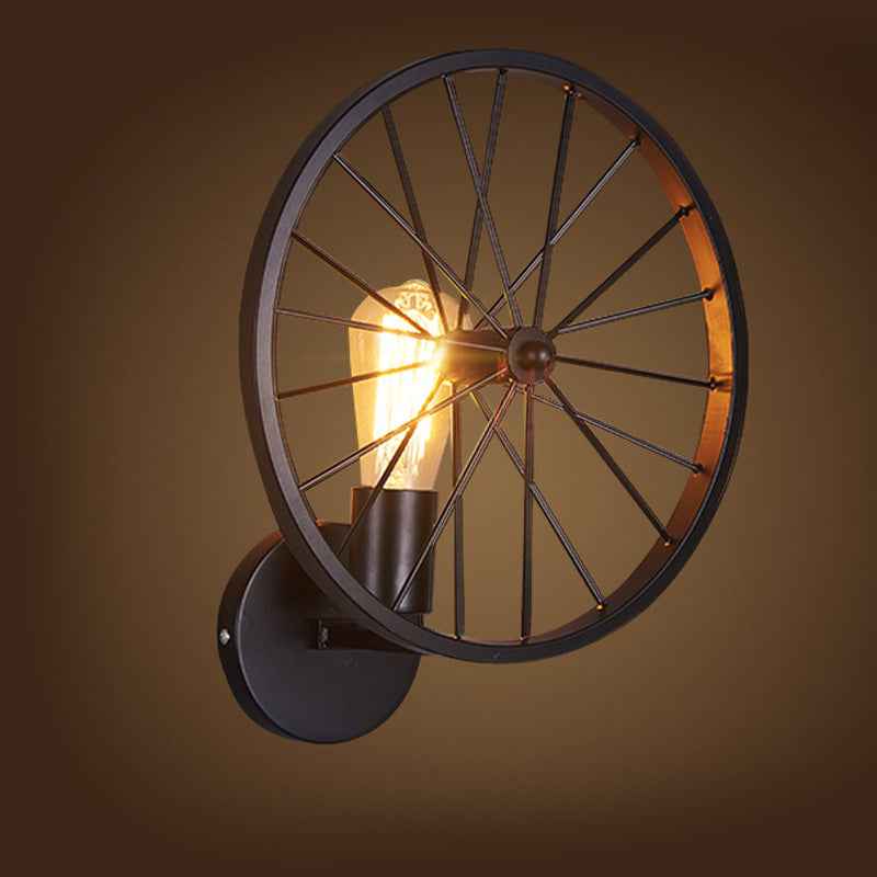 Icess Wheel Wall Light - - black flush-mount Wall Light