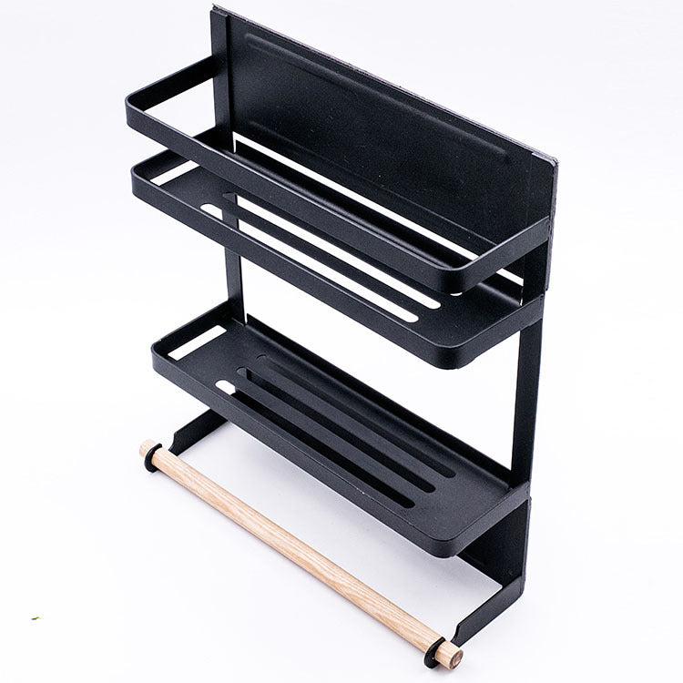 Magnetic Rack Featuring Nano Frame - Black - black Rack Shelf Storage