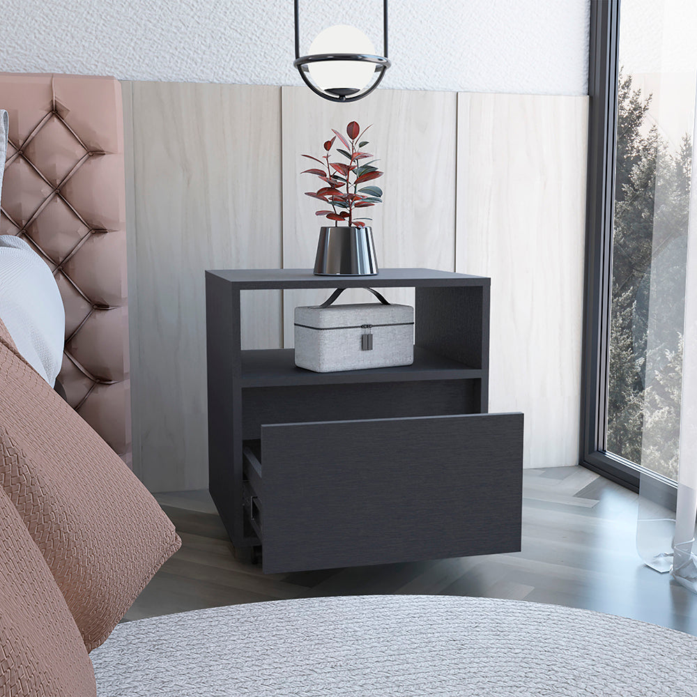 Nyochi Nightstand | Black Wengue - Default - nightstand