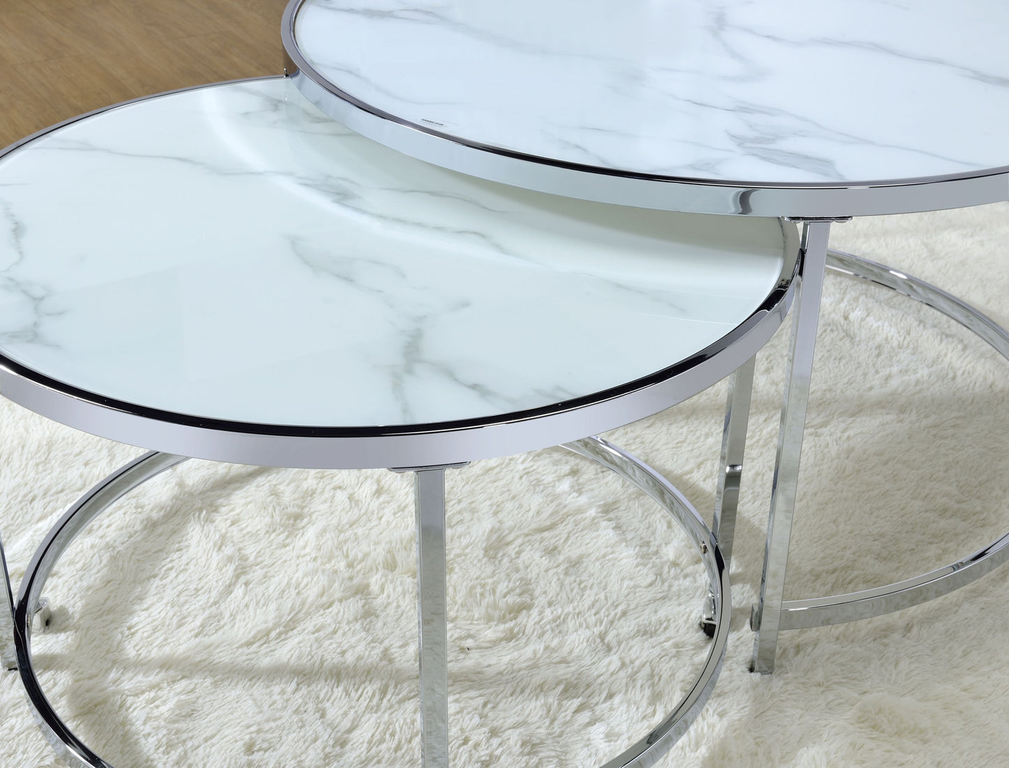 Rayne Double Coffee Tables | White - - tables