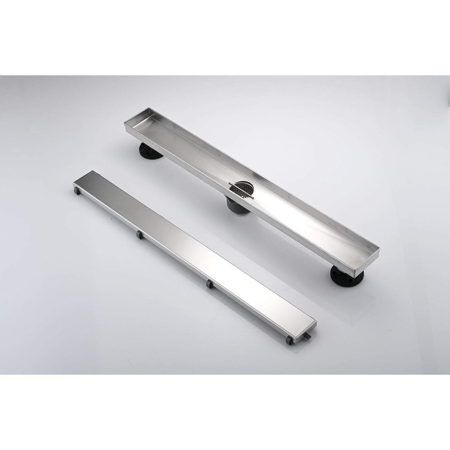 Magula 28'' Linear Shower Drain | Silver - Default - shower fixtures