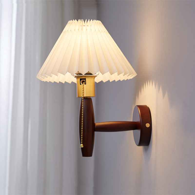 Daines Vintage Wall Lamp - - wall lights wood