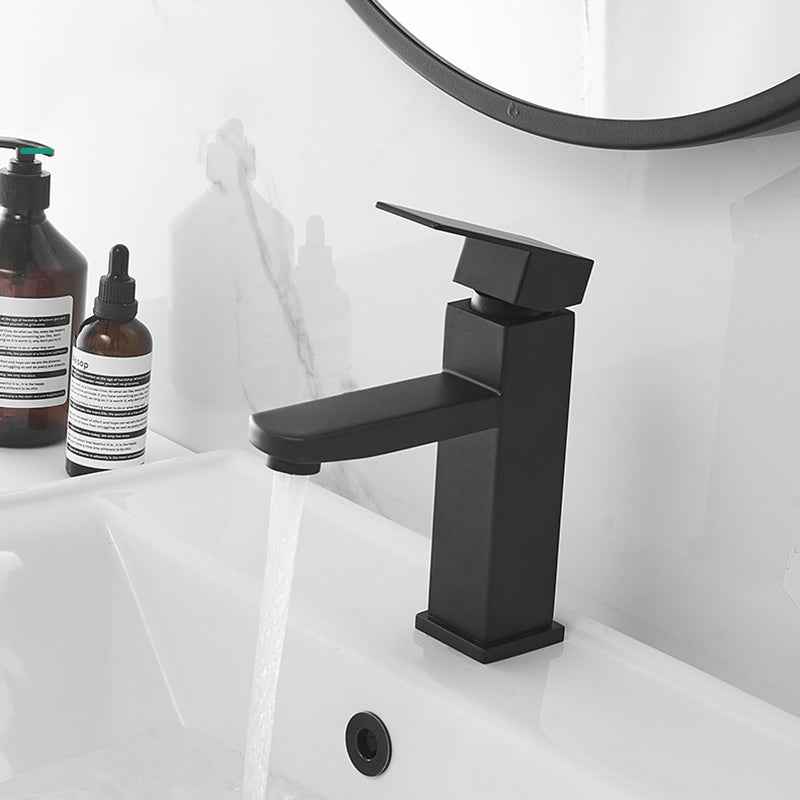 Kuma Single-Handle Bathroom Faucet - Black - black single handle