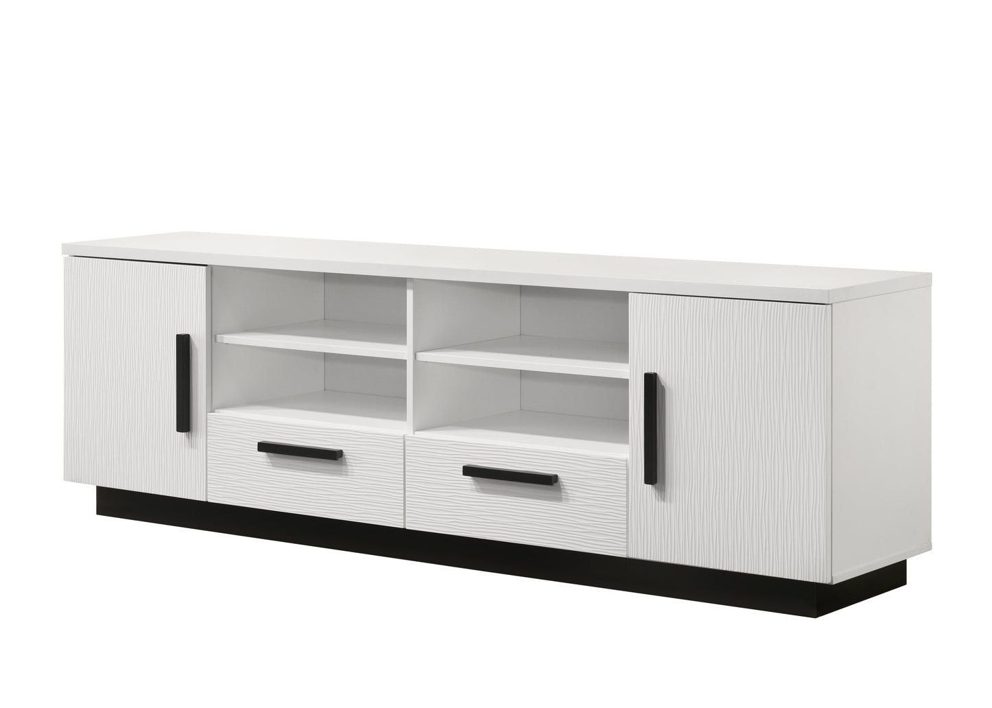 Matilda 70.5' TV Stand Cabinet | White - Default - tv console