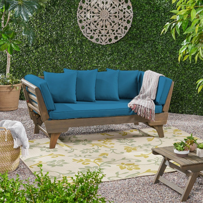 Ottavio Outdoor Sofa Daybed | Gray - Default - garden furnishing
