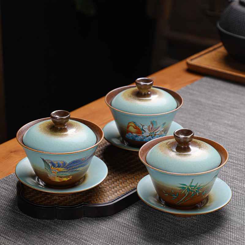 Firewood Tea Cup - - ceramic cup mug