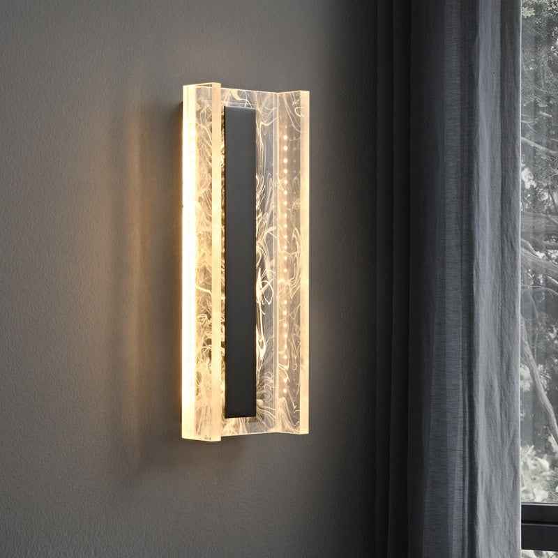Duvinaci Luxury Wall Lamp - - glass gold wall light