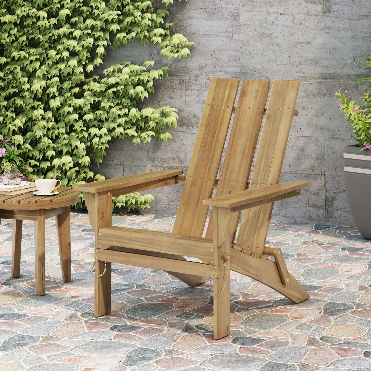 Zuma Outdoor Lounge Patio Chair | Natural - Default - garden furnishing
