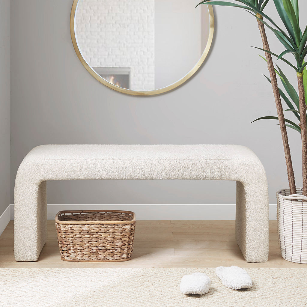 Spectus Waterfall Bench | Cream - - beige bench