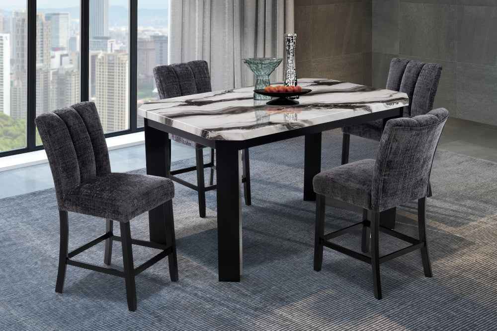Magaly Modern Bar Table Set | Dark Gray - Default - bar table set