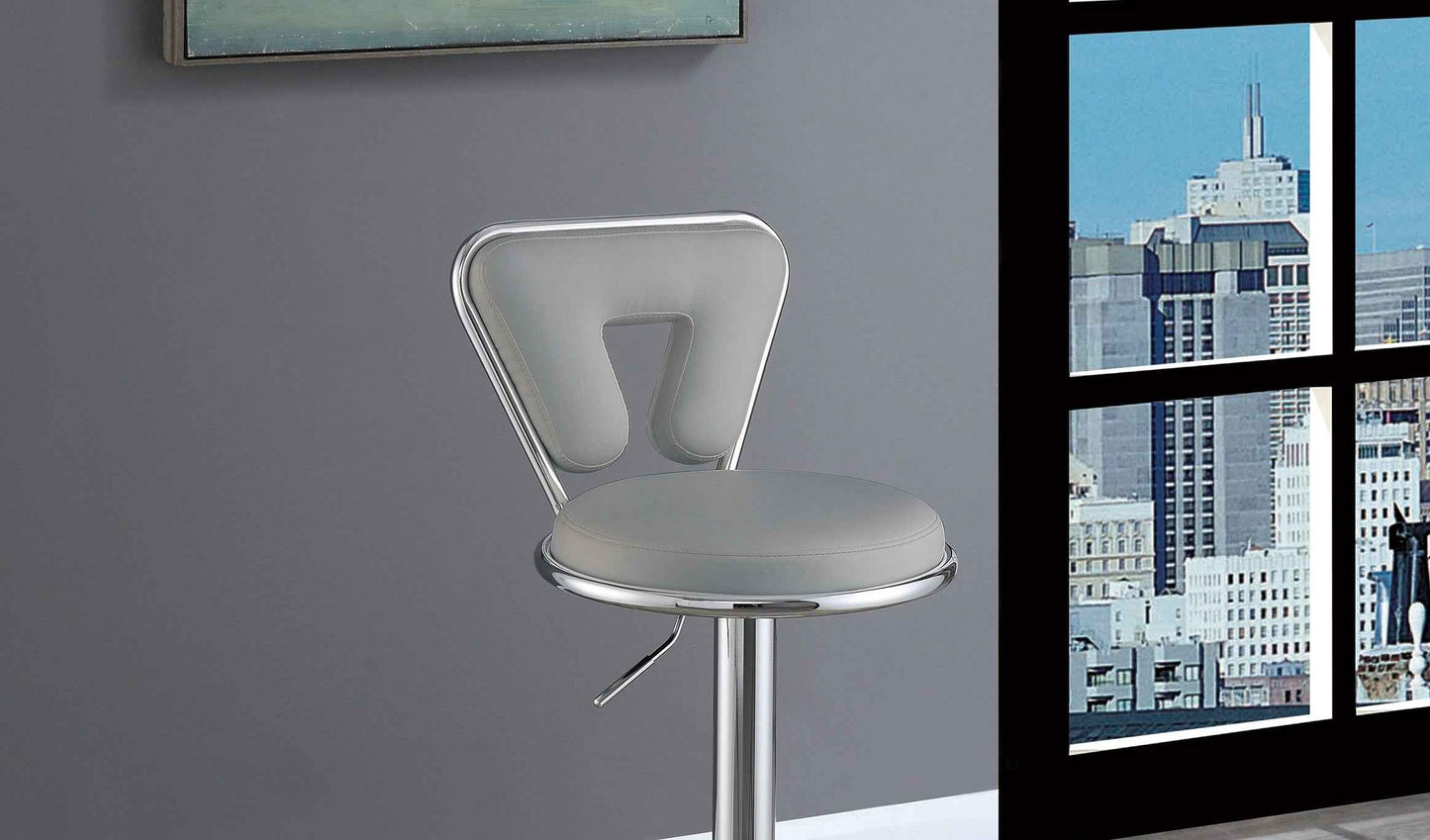 Lersun Modern Bar Stools | Set of 2 | Gray - Default - bar stools