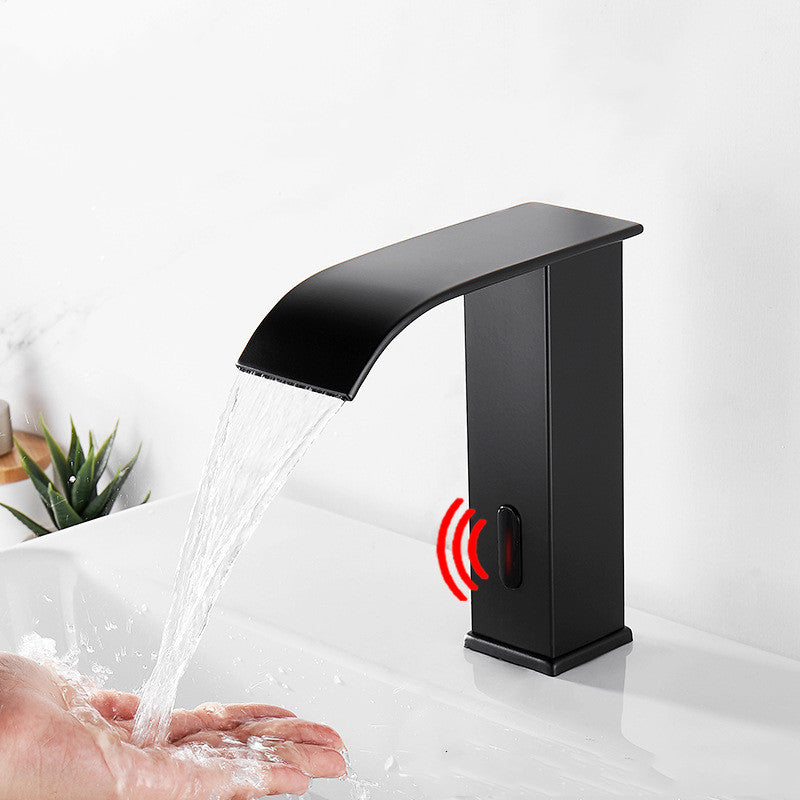Vintega Touchless Bathroom Faucet - Black DC Standard Model - black motion sensor sensor sensor faucet silver