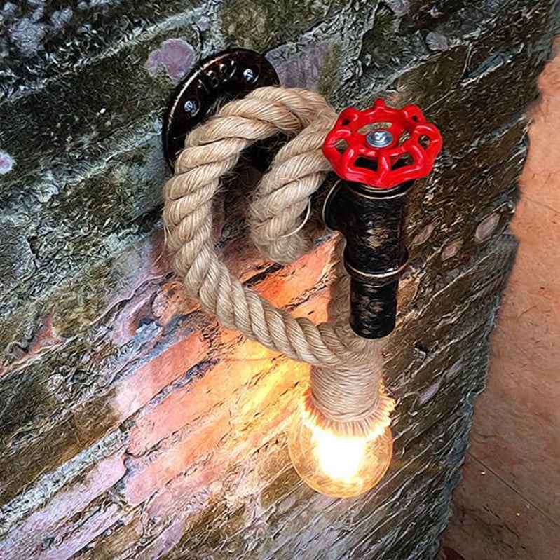 Ching Industrial Wall Light - Black Copper - black flush-mount Wall Light