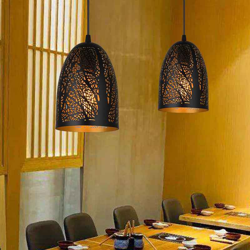 Kayto Pendant Light Fixture - - black gold Pendant