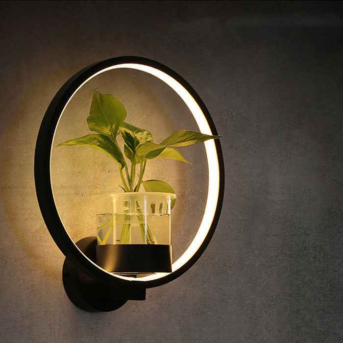 Culatin Nature Wall Light - - black flush-mount led Wall Light white