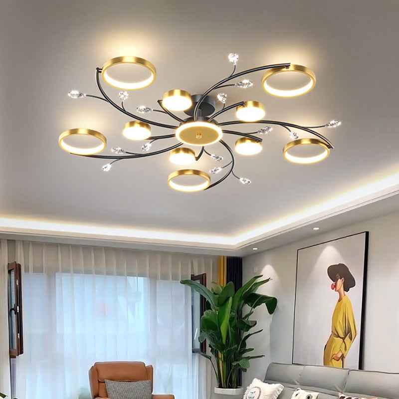 Glepro Chandelier Light Fixture - Gold 11 Heads - chandelier light fixture