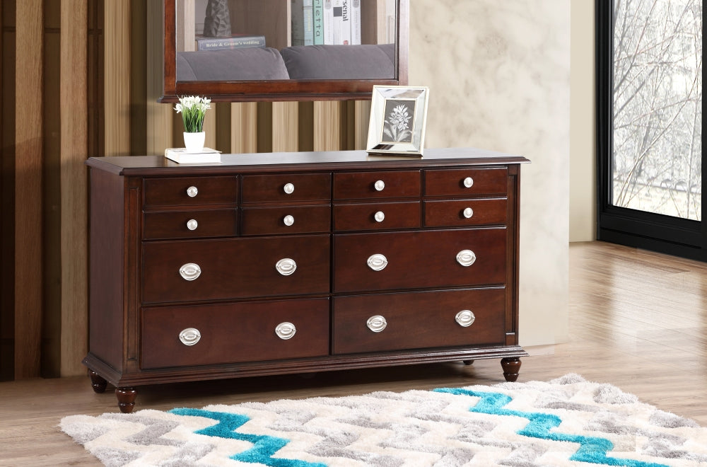Summit Wide Dresser Chest | Cappuccino - Default - dresser