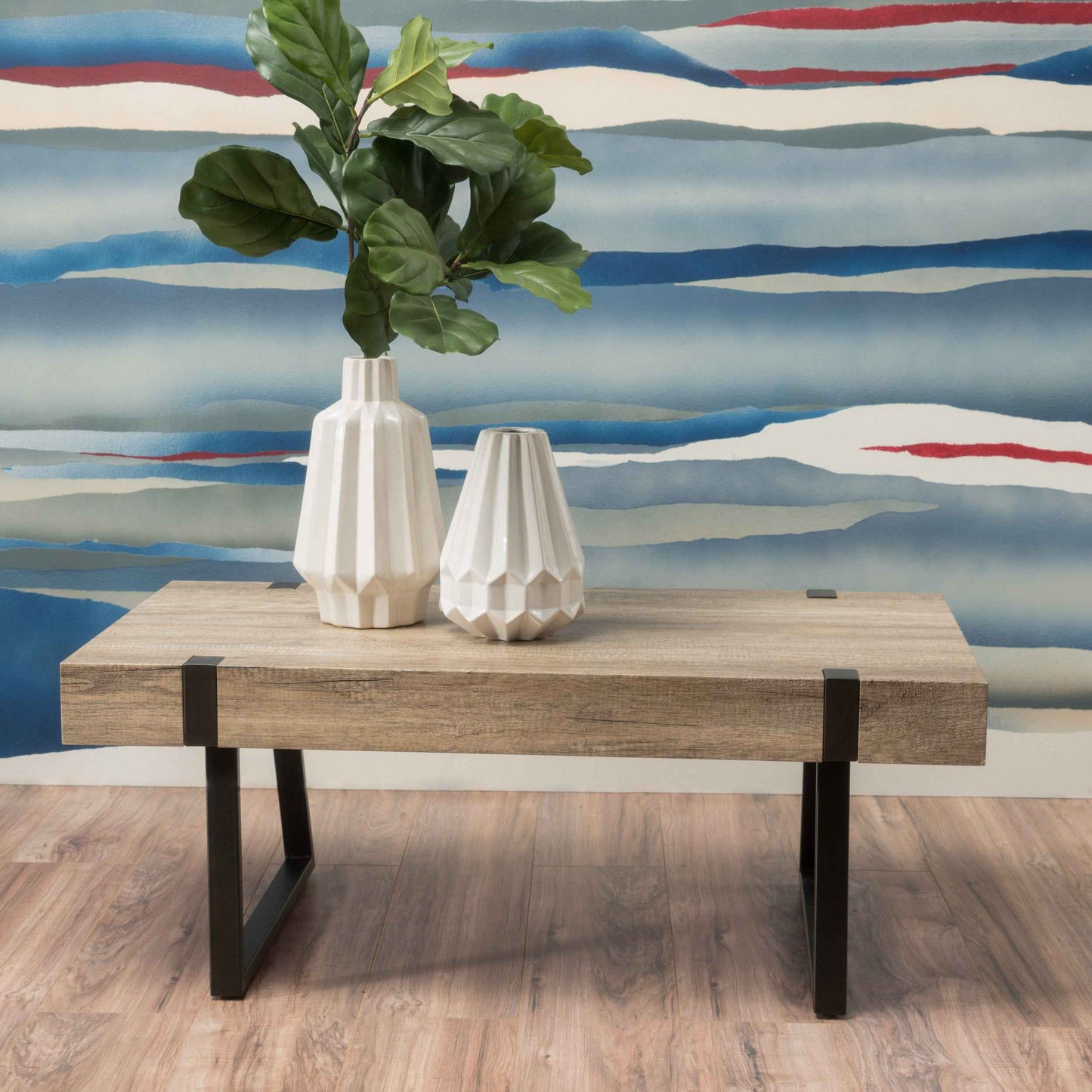 Exishia Wooden Coffee Table | Natural Brown - Default - tables