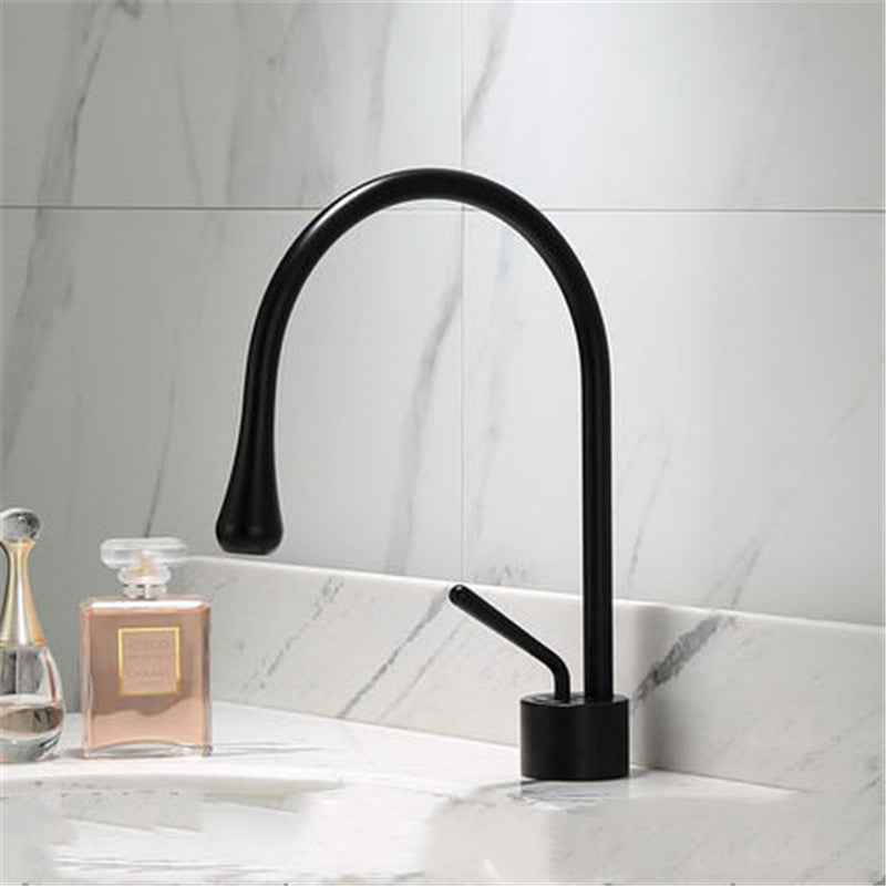 Ritaflo Single-Handle Bathroom Faucet - Black Low Profile - black chrome chrome silver long low profile short silver single handle tall profile white