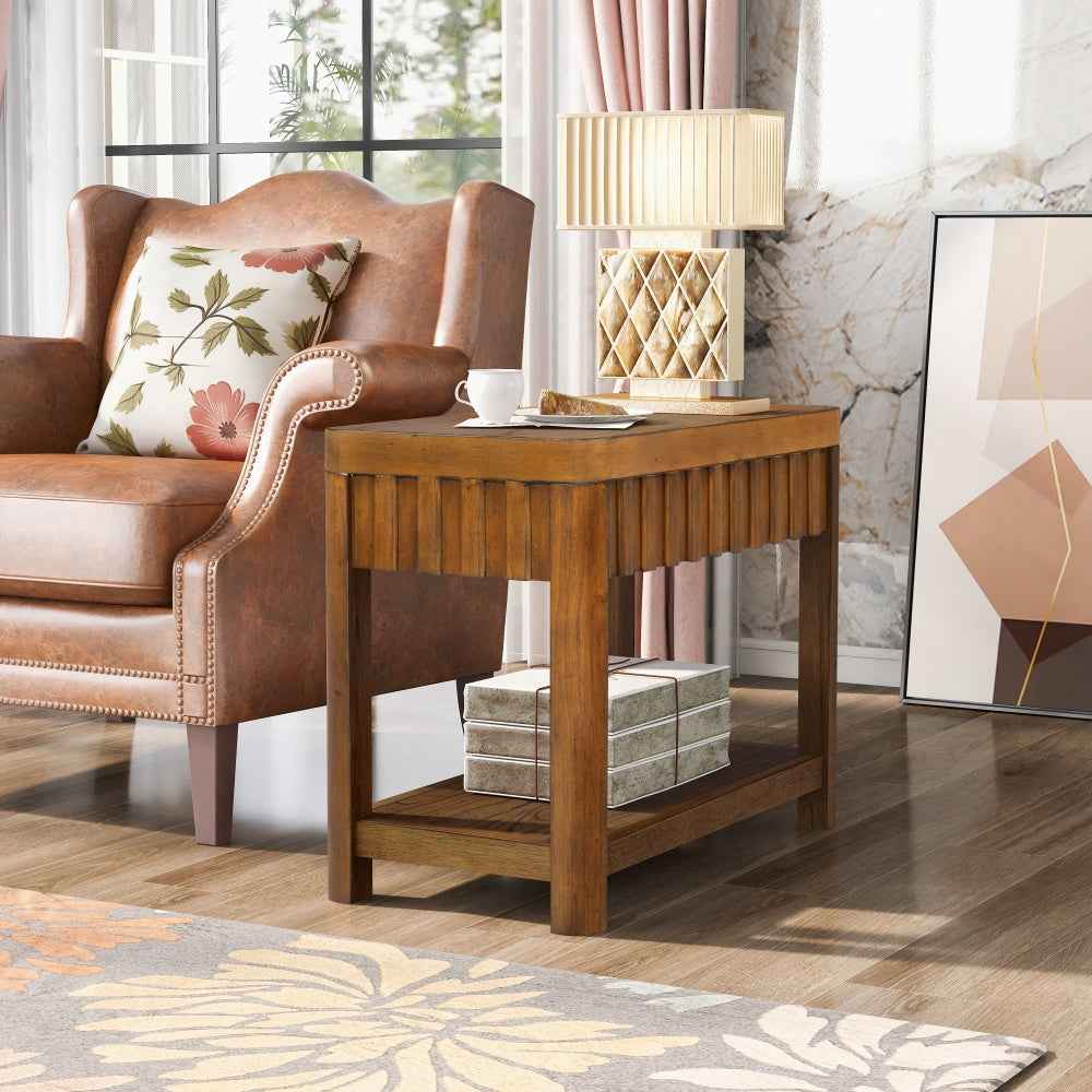 Assimus Farmhouse End Table | Walnut - Default - tables