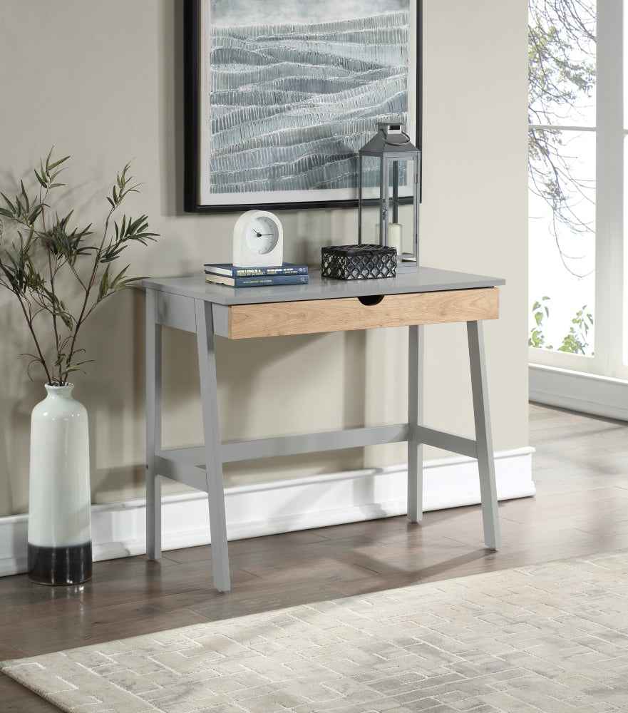 Hilton Writing Desk | Gray - - desk grey office