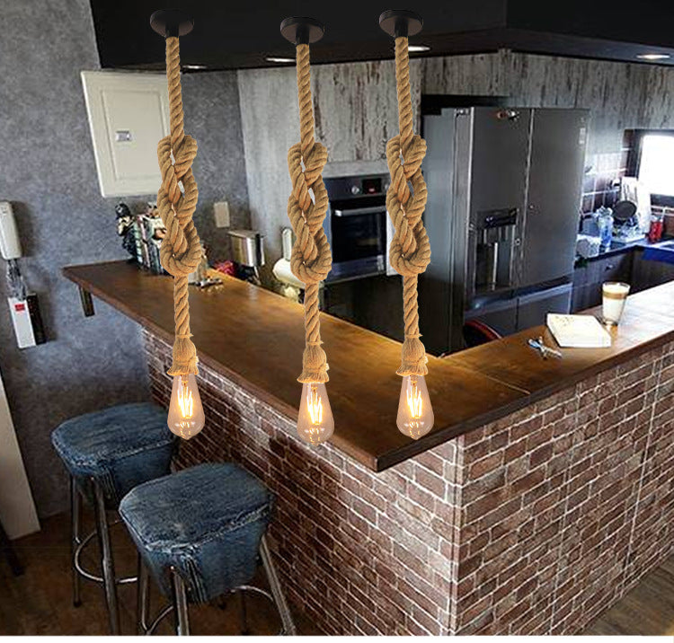 Pessio Ceiling Light Fixture - A 1m - brown Chandelier Pendant