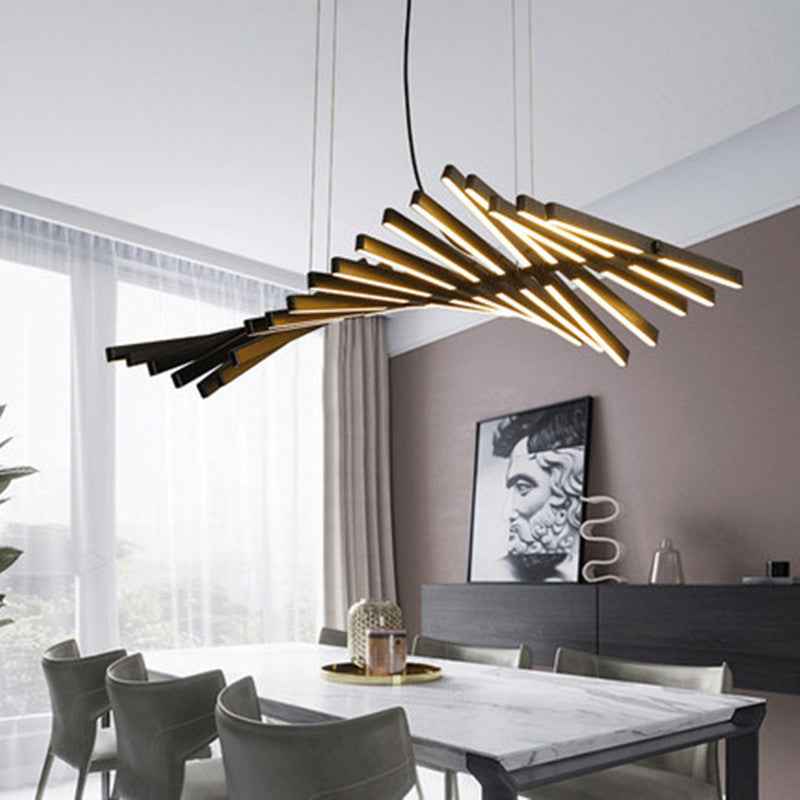 Perflowa Chandelier Light Fixture - - black Chandelier white