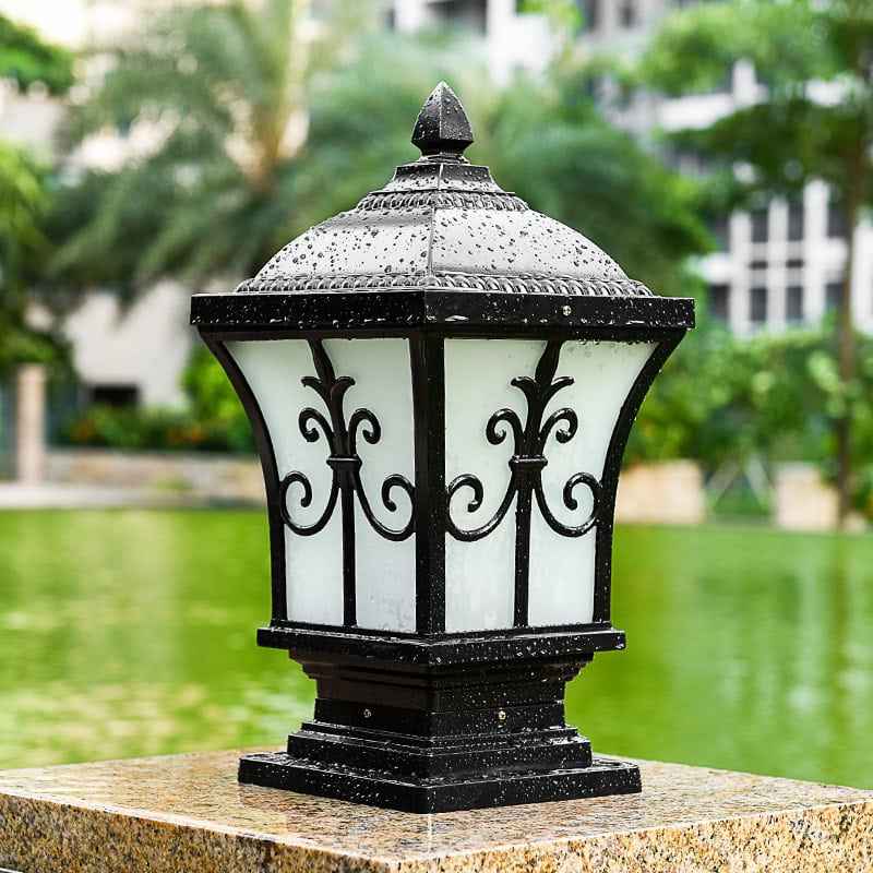 Garden Stylish Light Fixture - Black - garden lighting