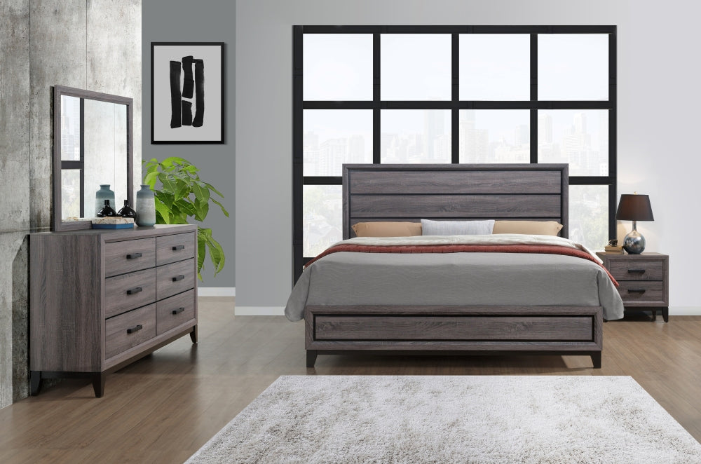 Mirage Queen Size Bed | Grey - Default - beds