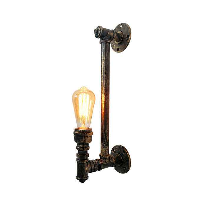 Orton Industrial Wall Light - - bronze Wall Light wallchiere