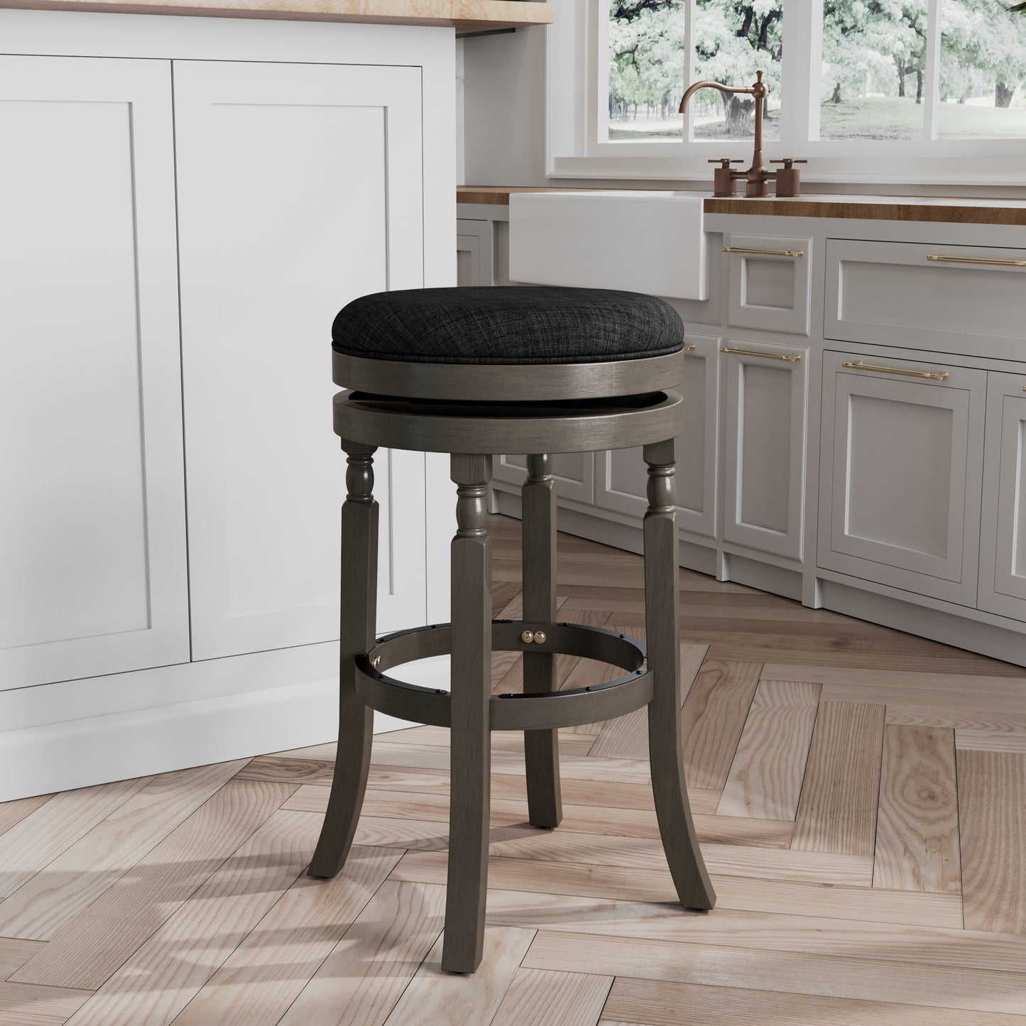 Gosow 30' Bar Stool | Charcoal - Default - bar stools