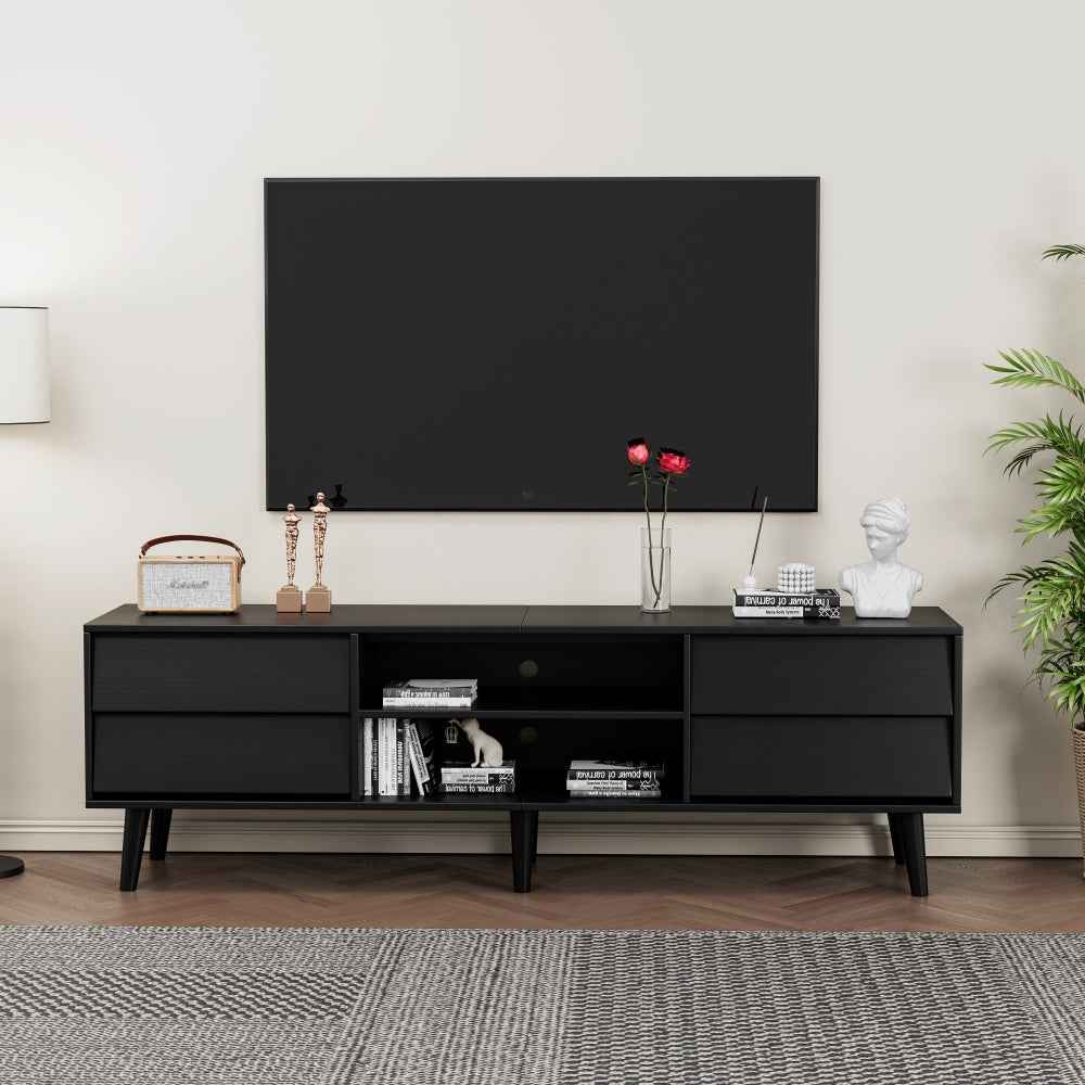 Florati Vintage TV Cabinet | Black - Default - tv console