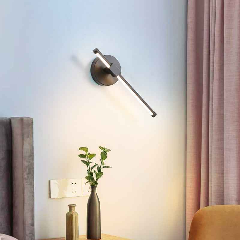 Villy Minimalistic Wall Light - Black A - flush-mount led Wall Light