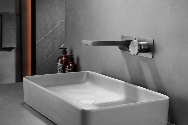 Ateddo Concealed Bathroom Faucet - Gun Gray - bathroom faucet