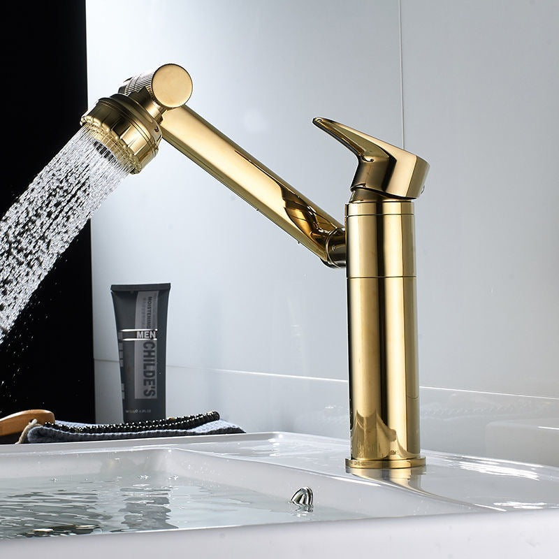 Grifocore Single-Handle Bathroom Faucet - Gold - black black gold chrome chrome silver gold silver single handle white gold