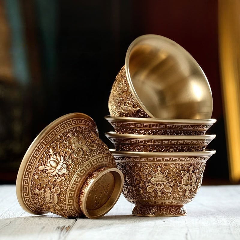 Tibet Pure Copper Bowls - - bowl copper